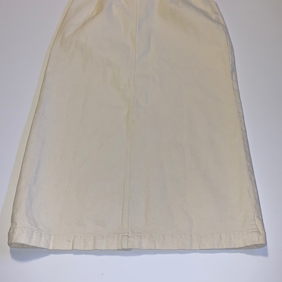 🆕 H&M Conscious Collection Cream Denim Pencil Skirt - Women’s Size 8 PETITE - Picture 5 of 6